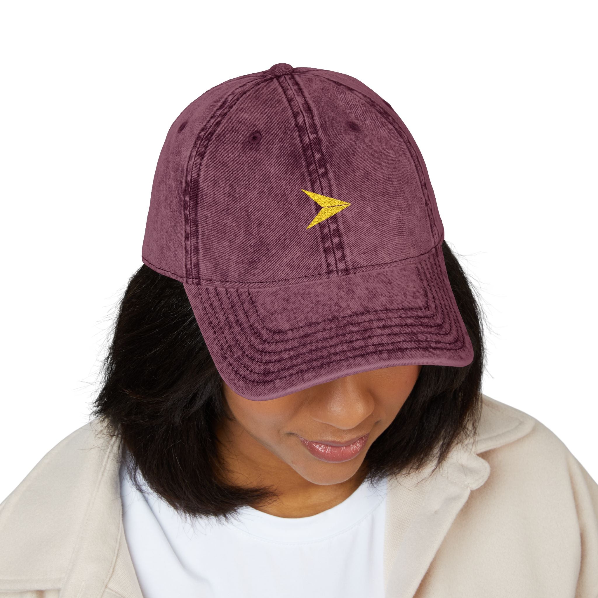 Signature Paper Plane Vintage Hat