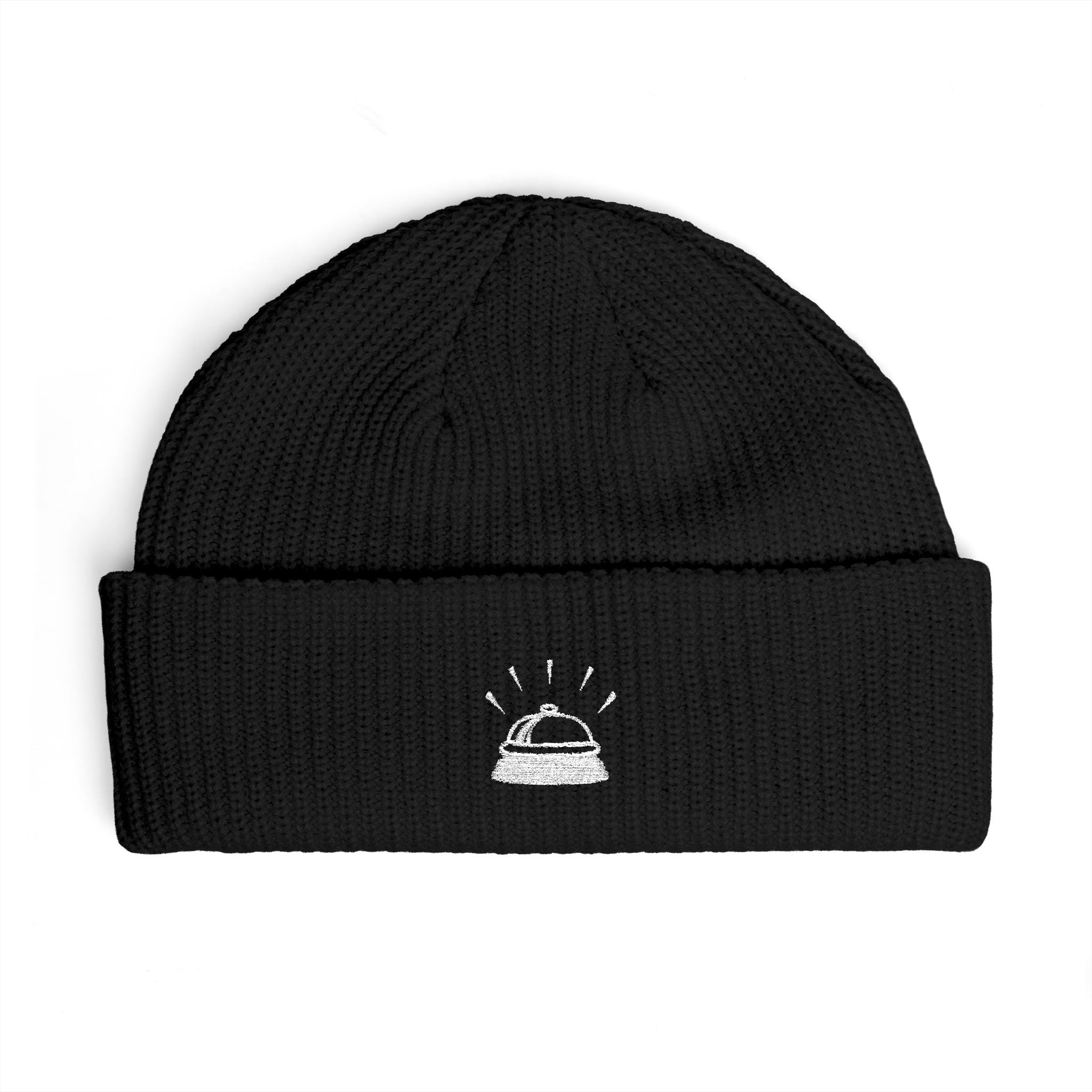 Embroidered Cuff Beanie — Service Please!